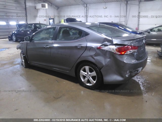 5NPDH4AE8DH368608 - 2013 HYUNDAI ELANTRA GLS/LIMITED GRAY photo 3