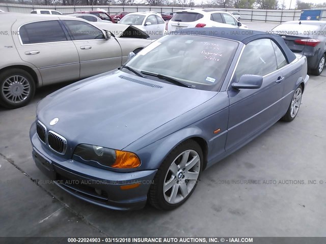 WBABR3340YEG02295 - 2000 BMW 323 CI BLUE photo 2