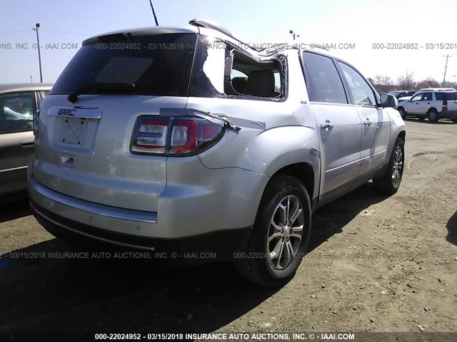 1GKKRSKD2GJ151473 - 2016 GMC ACADIA SLT-2 SILVER photo 4