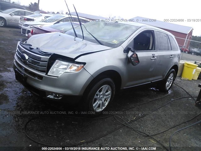 2FMDK48C88BA75987 - 2008 FORD EDGE SEL SILVER photo 2