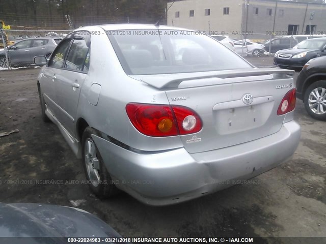 1NXBR32E83Z131761 - 2003 TOYOTA COROLLA CE/LE/S SILVER photo 3