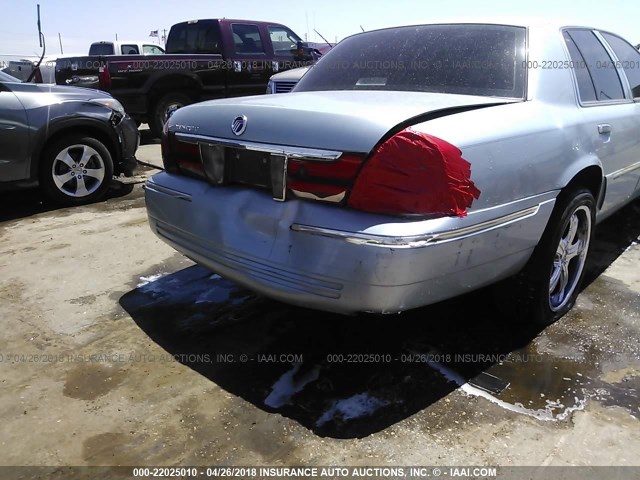 2MEFM75W83X686376 - 2003 MERCURY GRAND MARQUIS LS BLUE photo 6