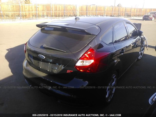 1FADP3L98DL373404 - 2013 FORD FOCUS ST BLACK photo 4