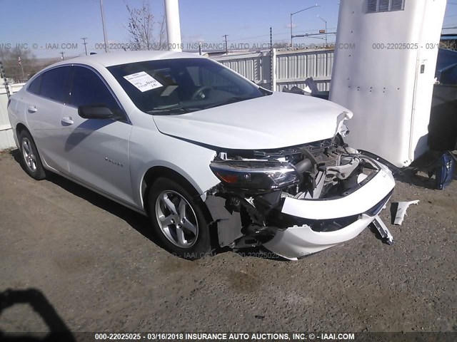 1G1ZB5STXHF124736 - 2017 CHEVROLET MALIBU LS 白色 照片 1