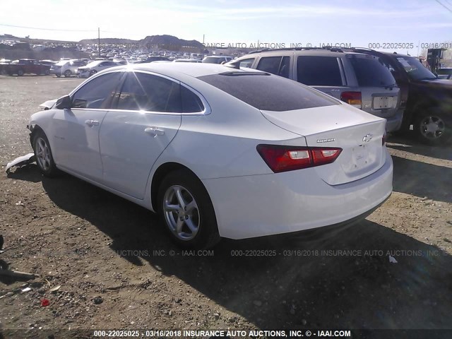 1G1ZB5STXHF124736 - 2017 CHEVROLET MALIBU LS 白色 照片 3