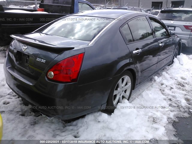 1N4BA41E68C829467 - 2008 NISSAN MAXIMA SE/SL GRAY photo 4