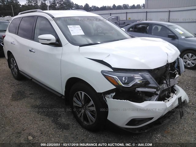 5N1DR2MN2HC640273 - 2017 NISSAN PATHFINDER S/SV/SL/PLATINUM 白色 照片 1