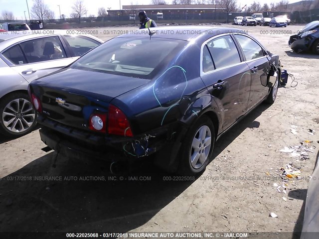 1G1ZG57B98F231925 - 2008 CHEVROLET MALIBU LS მუქი ლურჯი ფოტო 4