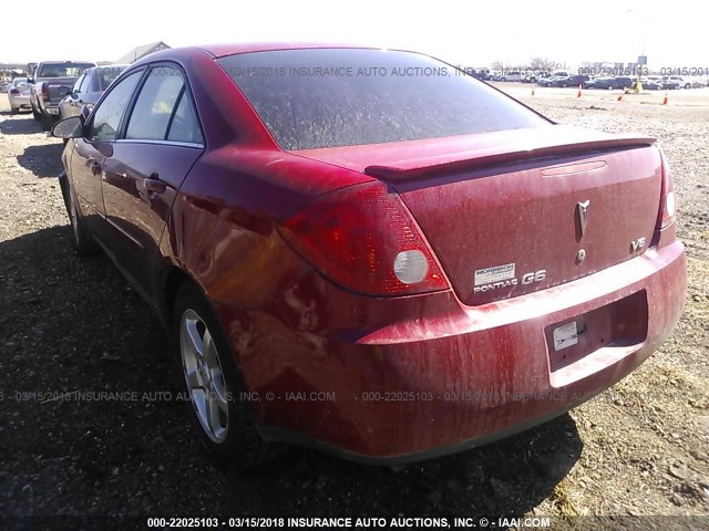 1G2ZG58N574101414 - 2007 PONTIAC G6 SE RED photo 3