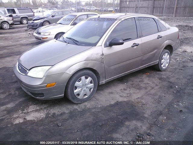 1FAFP34N95W293131 - 2005 FORD FOCUS ZX4 Pewter photo 2