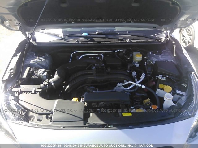 JF2GTACC3J8250077 - 2018 SUBARU CROSSTREK PREMIUM Gümüş foto 10