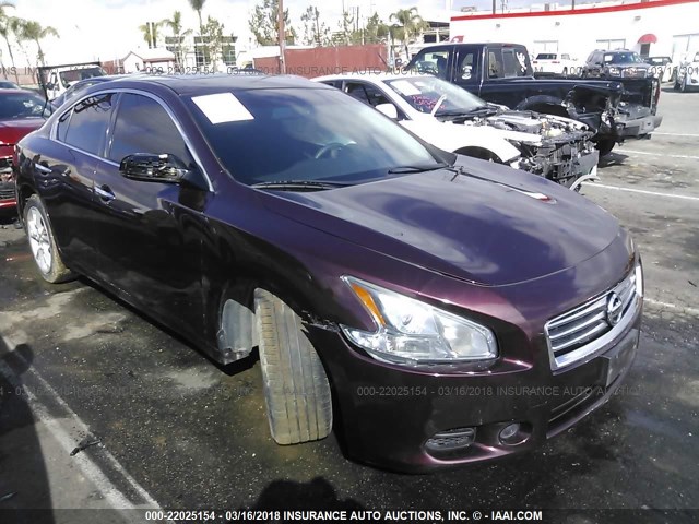 1N4AA5AP4EC907498 - 2014 NISSAN MAXIMA S/SV PURPLE photo 1