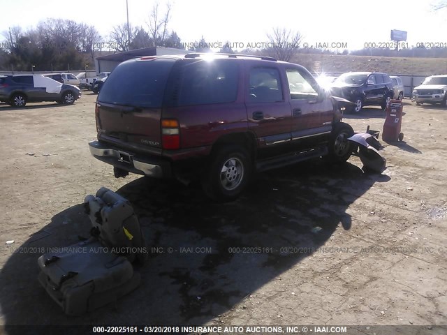 1GNEC13Z43R246683 - 2003 CHEVROLET TAHOE C1500 MAROON photo 4