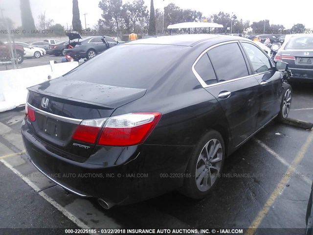 1HGCR2E55FA009414 - 2015 HONDA ACCORD SPORT 黑色 照片 4