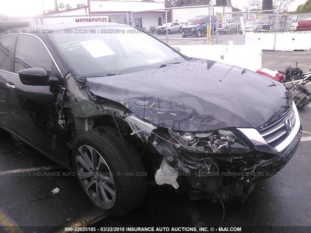 1HGCR2E55FA009414 - 2015 HONDA ACCORD SPORT 黑色 照片 6