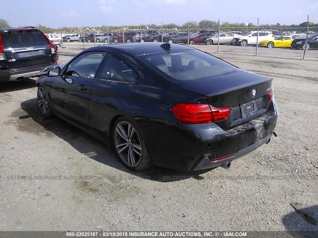 WBA3R1C54EF774463 - 2014 BMW 435 I BLACK photo 3