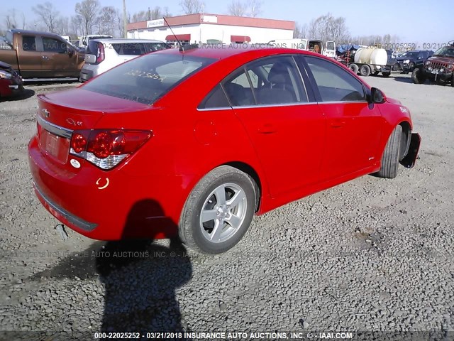 1G1PE5SB7G7202078 - 2016 CHEVROLET CRUZE LIMITED LT RED photo 4