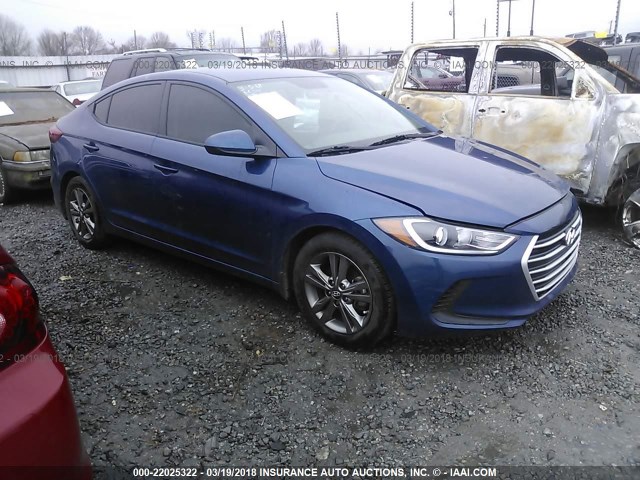 5NPD84LF4HH055454 - 2017 HYUNDAI ELANTRA SE/VALUE/LIMITED BLUE photo 1