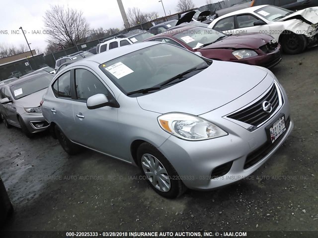 3N1CN7AP3CL818240 - 2012 NISSAN VERSA S/SV/SL SILVER photo 1