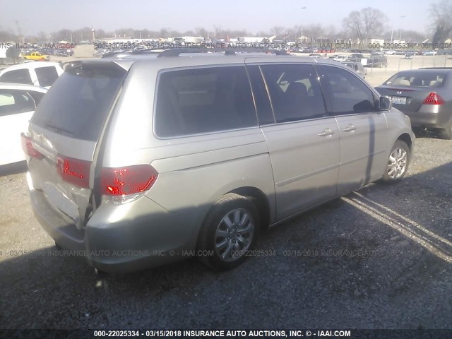 5FNRL387X8B409475 - 2008 HONDA ODYSSEY EXL ვერცხლისფერი ფოტო 4