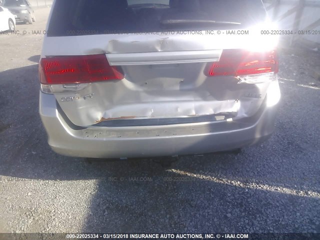5FNRL387X8B409475 - 2008 HONDA ODYSSEY EXL ვერცხლისფერი ფოტო 6