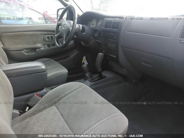 5TEHN72N34Z395738 - 2004 TOYOTA TACOMA DOUBLE CAB ვერცხლისფერი ფოტო 5