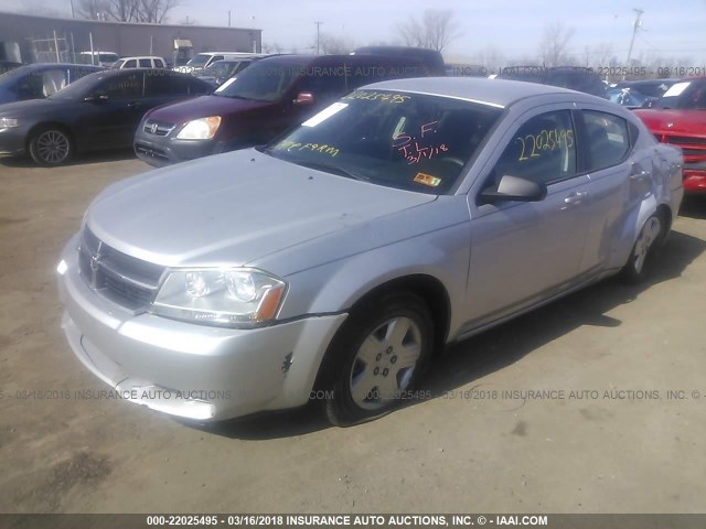 1B3CC4FB1AN186545 - 2010 DODGE AVENGER SXT SILVER photo 2