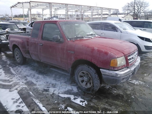 1FTYR14VX1TB00840 - 2001 FORD RANGER SUPER CAB RED photo 1