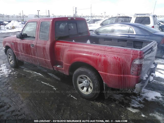 1FTYR14VX1TB00840 - 2001 FORD RANGER SUPER CAB RED photo 3