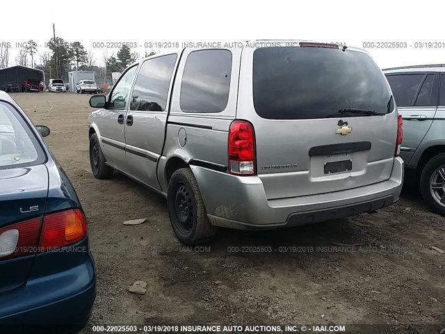 1GNDV23L16D167450 - 2006 CHEVROLET UPLANDER LS SILVER photo 3