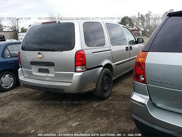 1GNDV23L16D167450 - 2006 CHEVROLET UPLANDER LS SILVER photo 4