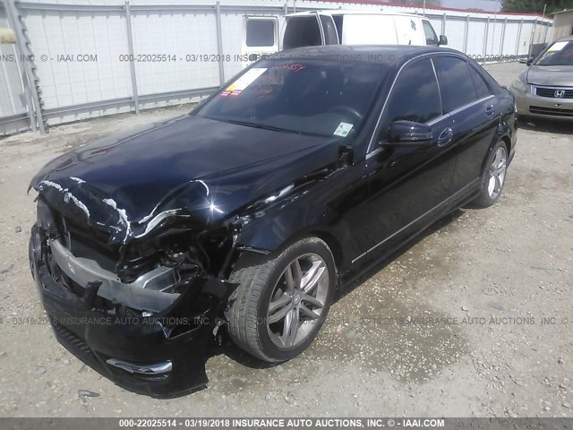 WDDGF4HB9EA946678 - 2014 MERCEDES-BENZ C 250 BLACK photo 2