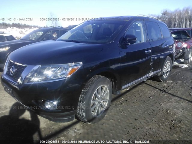 5N1AR2MM7DC640774 - 2013 NISSAN PATHFINDER S/SV/SL/PLATINUM 黑色 照片 2
