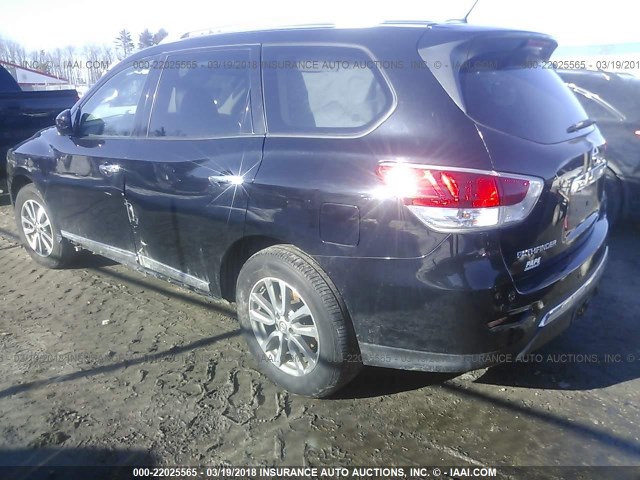 5N1AR2MM7DC640774 - 2013 NISSAN PATHFINDER S/SV/SL/PLATINUM 黑色 照片 3