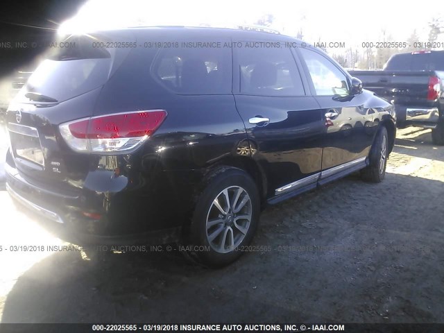 5N1AR2MM7DC640774 - 2013 NISSAN PATHFINDER S/SV/SL/PLATINUM 黑色 照片 4