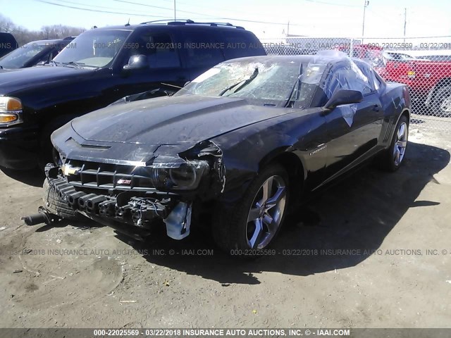 2G1FK1EJ7C9146782 - 2012 CHEVROLET CAMARO 2SS BLACK photo 2