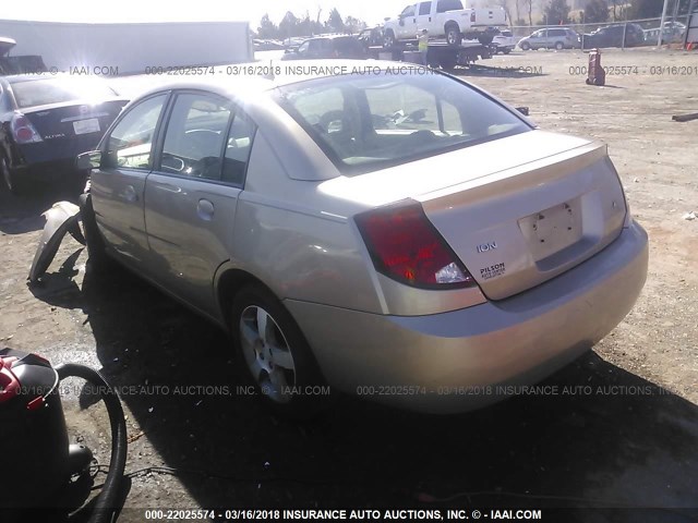 1G8AL55F66Z115013 - 2006 SATURN ION LEVEL 3 GOLD photo 3