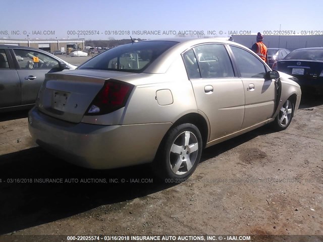 1G8AL55F66Z115013 - 2006 SATURN ION LEVEL 3 GOLD photo 4