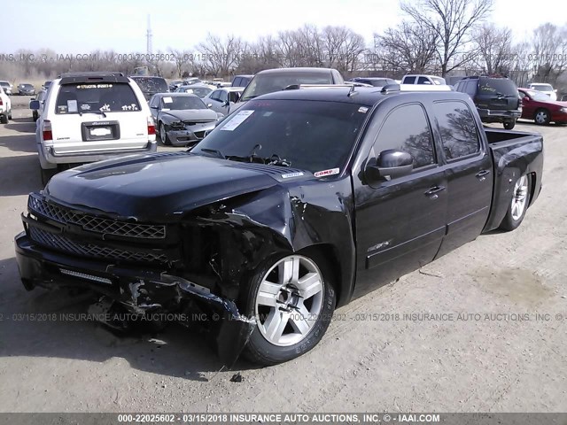 3GCEC13J98G118837 - 2008 CHEVROLET SILVERADO C1500 BLACK photo 2