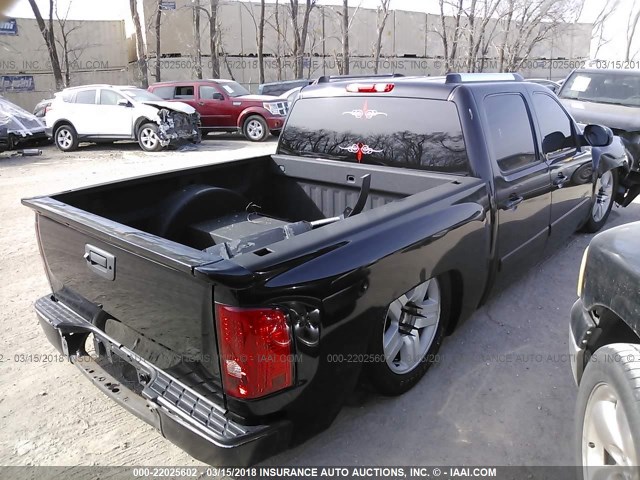 3GCEC13J98G118837 - 2008 CHEVROLET SILVERADO C1500 BLACK photo 4