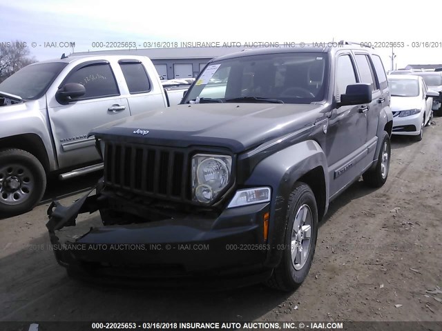 1J4PN2GK8AW176399 - 2010 JEEP LIBERTY SPORT 黑色 照片 2