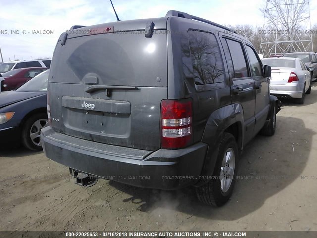 1J4PN2GK8AW176399 - 2010 JEEP LIBERTY SPORT 黑色 照片 4