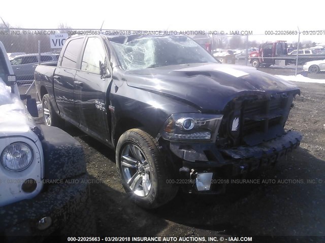 1C6RR7MT1FS545235 - 2015 RAM 1500 SPORT GRAY photo 1