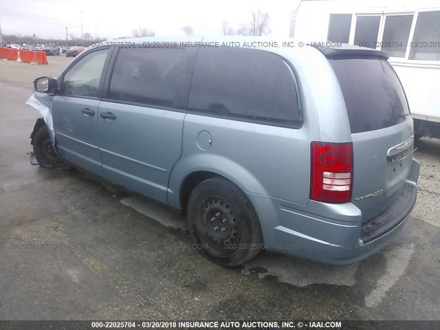 2A8HR44H48R670435 - 2008 CHRYSLER TOWN & COUNTRY LX BLUE photo 3