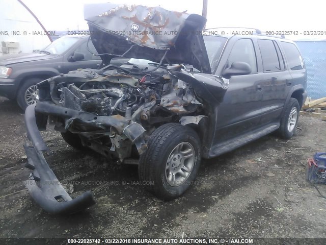 1D4HS38N43F591064 - 2003 DODGE DURANGO SPORT GRAY photo 2