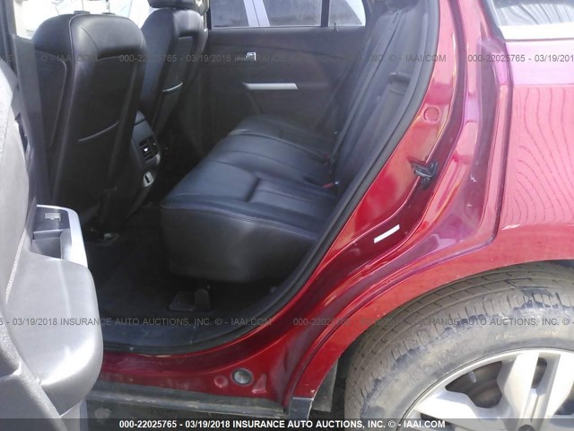 2FMDK4KC8BBA52502 - 2011 FORD EDGE LIMITED RED photo 8