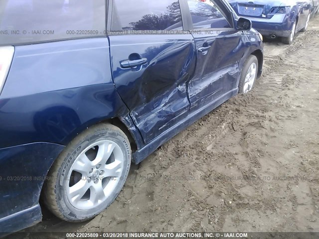 2T1KR32E48C694685 - 2008 TOYOTA COROLLA MATRIX XR BLUE photo 6