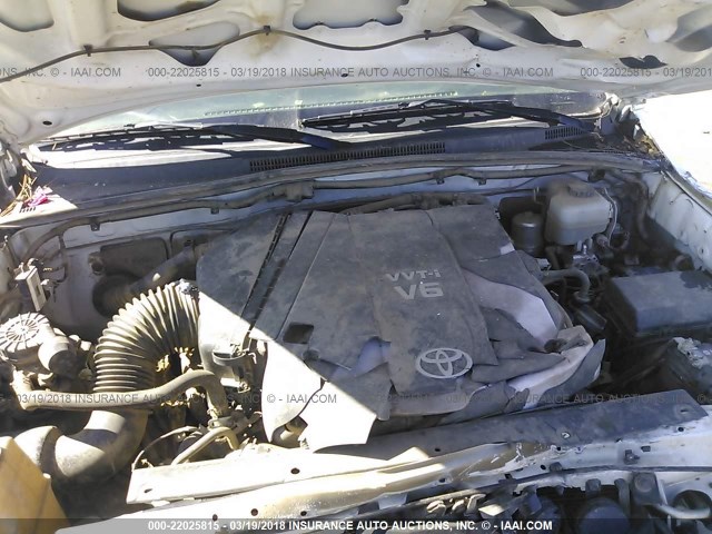 3TMLU4EN3CM099783 - 2012 TOYOTA TACOMA DOUBLE CAB თეთრი ფოტო 10