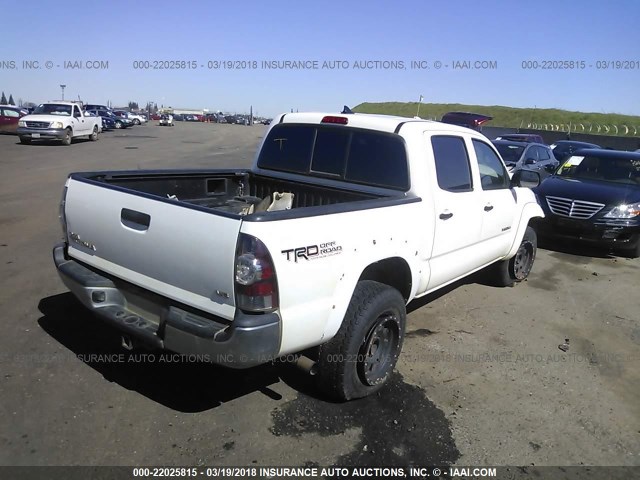 3TMLU4EN3CM099783 - 2012 TOYOTA TACOMA DOUBLE CAB თეთრი ფოტო 4