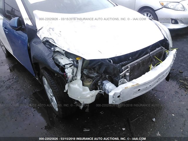 JM1BL1SG4A1244178 - 2010 MAZDA 3 I WHITE photo 6